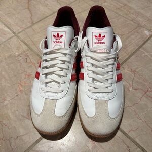Adidas Sambas - White/Red